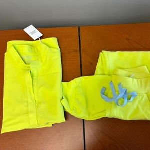 Figs Rafaela citrine yellow scrub set